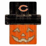 Chicago Bears Pumpkin Cutout with Stake