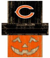 Chicago Bears Pumpkin Head Sign