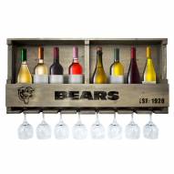 Chicago Bears Reclaimed Wood Bar Shelf