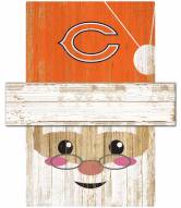 Chicago Bears Santa Head Sign