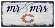 Chicago Bears Script Mr. & Mrs. Sign