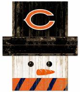 Chicago Bears Snowman Head Sign