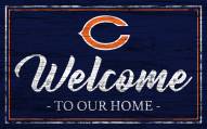 Chicago Bears Team Color Welcome Sign