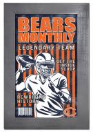 Chicago Bears Team Monthly 11" x 19" Framed Sign