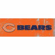 Chicago Bears Glass Wall Art Team Name