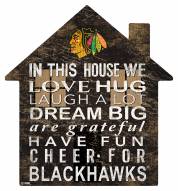 Chicago Blackhawks 12" House Sign