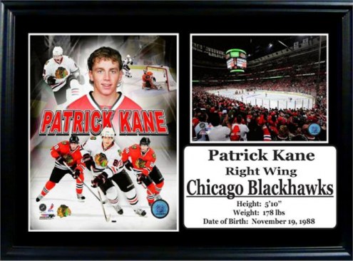Chicago Blackhawks 12&quot; x 18&quot; Patrick Kane Photo Stat Frame