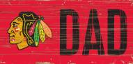 Chicago Blackhawks 6" x 12" Dad Sign