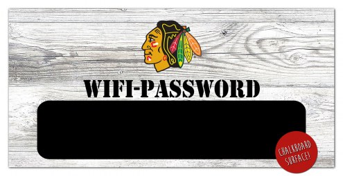 Chicago Blackhawks 6&quot; x 12&quot; Wifi Password Sign