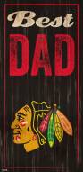 Chicago Blackhawks Best Dad Sign
