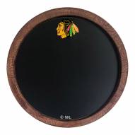 Chicago Blackhawks Chalkboard ""Faux"" Barrel Top Sign
