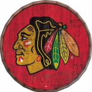 Chicago Blackhawks Cracked Color 16" Barrel Top