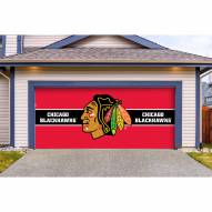 Chicago Blackhawks Double Garage Door Cover