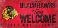 Chicago Blackhawks Fans Welcome Sign
