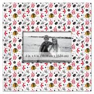 Chicago Blackhawks Floral Pattern 10" x 10" Picture Frame