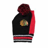 Chicago Blackhawks Knit Dog Hat