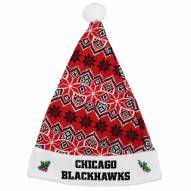 Chicago Blackhawks Knit Santa Hat