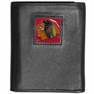 Chicago Blackhawks Leather Tri-fold Wallet