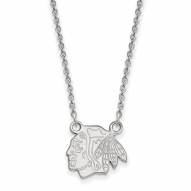Chicago Blackhawks Sterling Silver Small Pendant Necklace