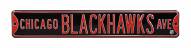 Chicago Blackhawks NHL Authentic Street Sign