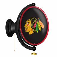 Chicago Blackhawks Oval Rotating Lighted Wall Sign