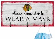 Chicago Blackhawks Please Wear Your Mask Sign