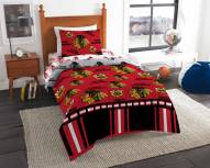 Chicago Blackhawks Rotary Twin Bed in a Bag Set