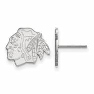 Chicago Blackhawks Sterling Silver Small Post Earrings