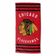 Chicago Blackhawks Stripes Beach Towel