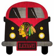Chicago Blackhawks Team Bus Sign