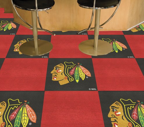 Chicago Blackhawks Team Carpet Tiles