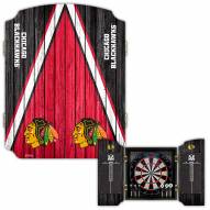 Chicago Blackhawks Dartboard Cabinet