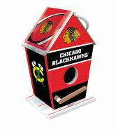 Chicago Blackhawks Wood Birdhouse
