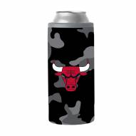 Chicago Bulls 12 oz. Black Camo Slim Can Coozie