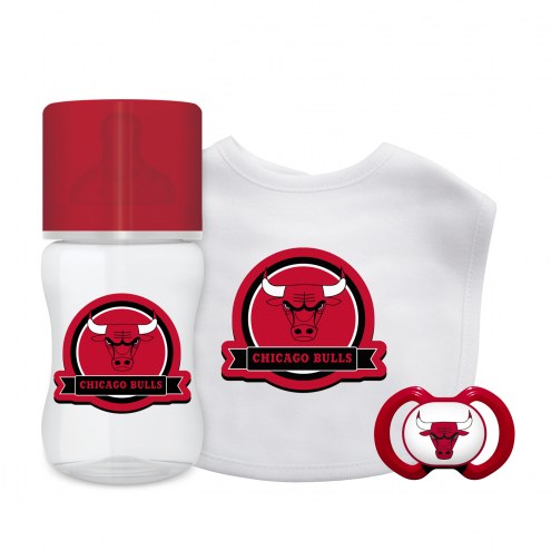 Chicago Bulls 3-Piece Baby Gift Set