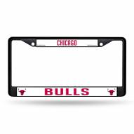 Chicago Bulls Black Metal License Plate Frame