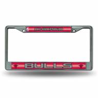 Chicago Bulls Chrome Glitter License Plate Frame
