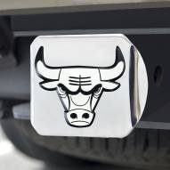 Chicago Bulls Chrome Metal Hitch Cover