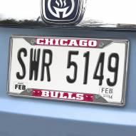 Chicago Bulls Chrome Metal License Plate Frame