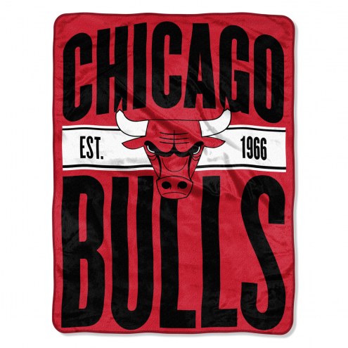Chicago Bulls Clear Out Throw Blanket
