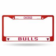 Chicago Bulls Color Metal License Plate Frame