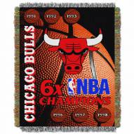 Chicago Bulls Commemorative Champs Throw Blanket