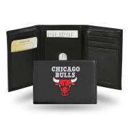 Chicago Bulls Embroidered Leather Tri-Fold Wallet