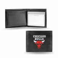 Chicago Bulls Embroidered Leather Billfold Wallet