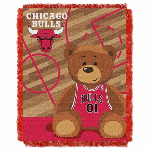 Chicago Bulls Half Court Baby Blanket