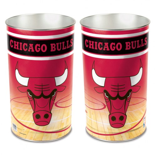 Chicago Bulls Metal Wastebasket