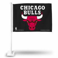 Chicago Bulls Black Car Flag