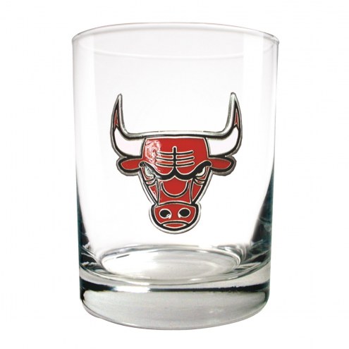 Chicago Bulls NBA 2-Piece 14 Oz. Rocks Glass Set