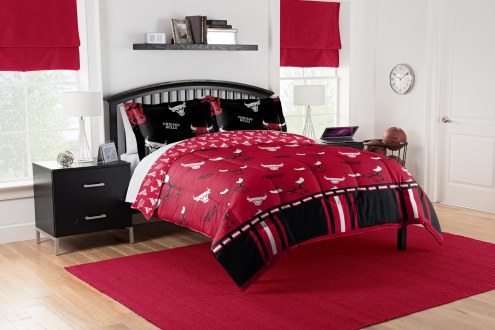 Chicago Bulls Rotary Queen Bed in a Bag Set