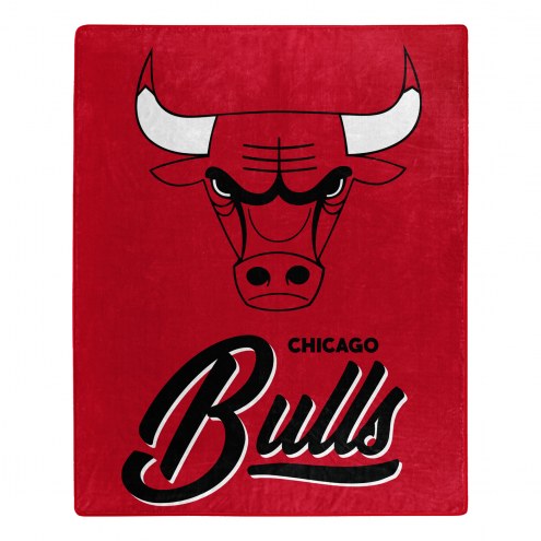 Chicago Bulls Signature Raschel Throw Blanket